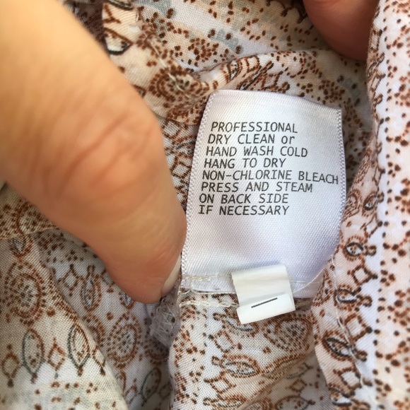 Anthropologie Women’s M Bohemian Print Blouse Lucy & Laurel - Picture 5 of 7